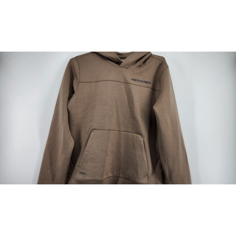 Abercrombie & Fitch Kids 13-14 Tan YPB Neoknit Technical Pullover Hoodie Sweater